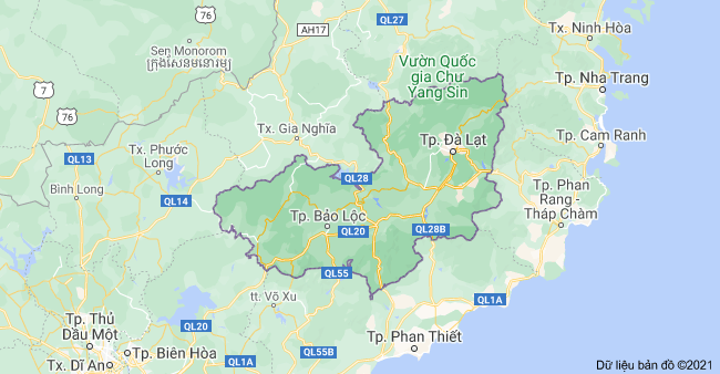 Bản đồ hành chính Tỉnh Lâm Đồng & Cập nhật thông tin Quy ... ( https://thanhphothuduc.com.vn › ban... ) 