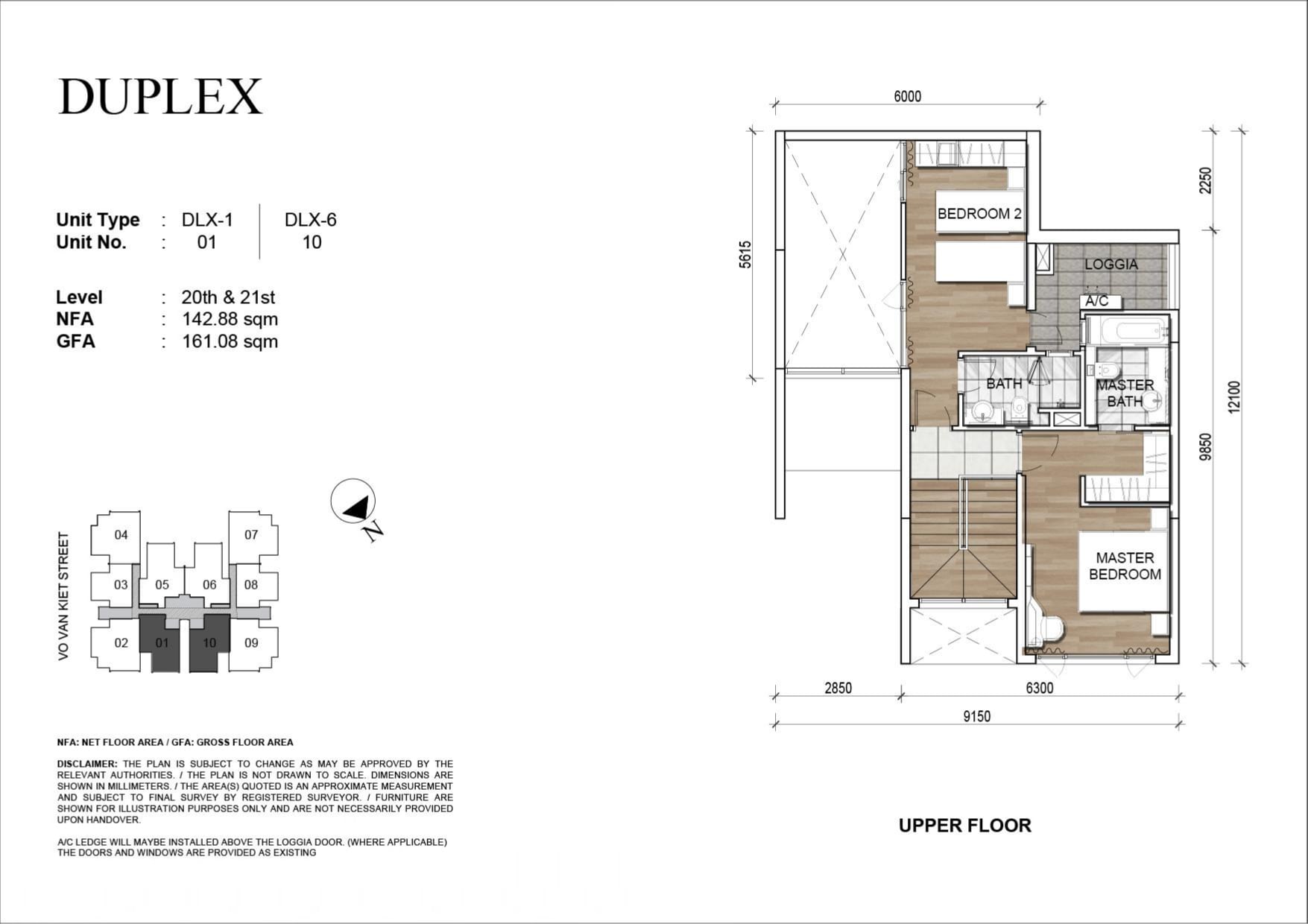 Duplex 01 và 10 tầng 1