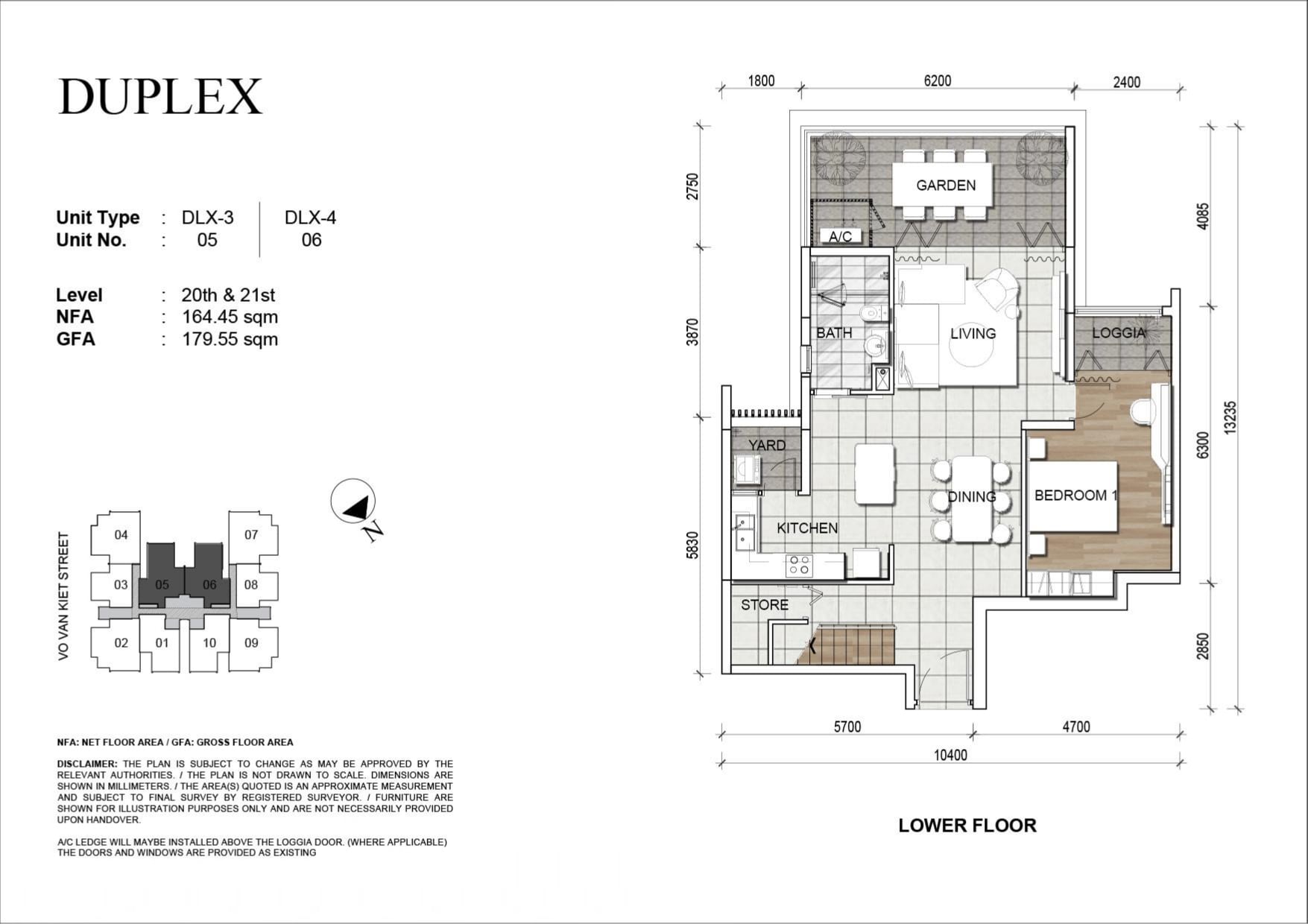 Duplex 05 và 06 tầng trệt